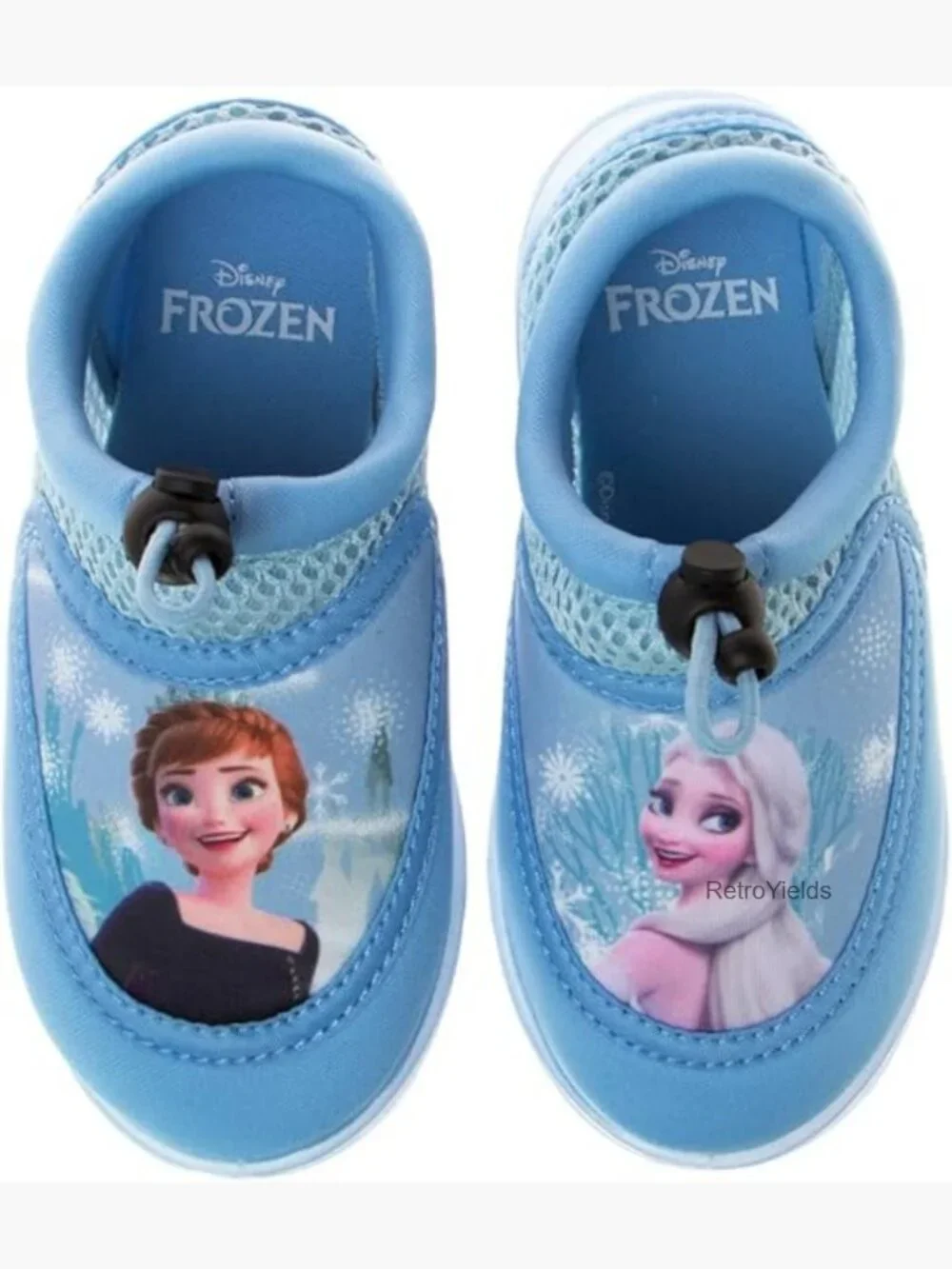 Girls Frozen Water Shoes - Pool Aqua Socks - Bungee Beach Slides - Quick Dry